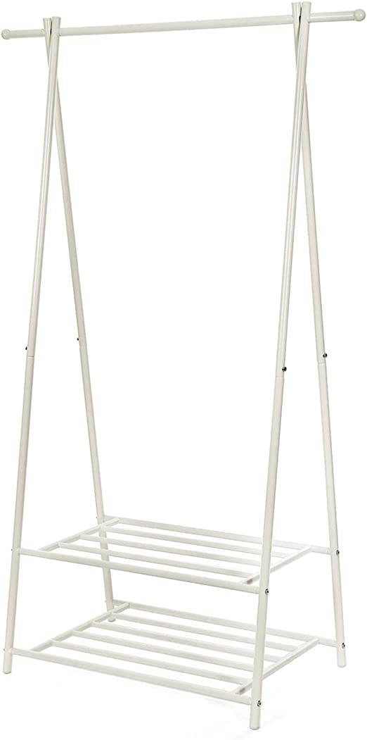 Jakkestativ - med skostativ - Metal - 87,5 x 155 x 41 cm