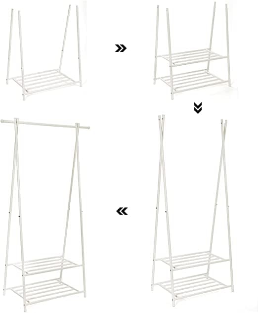 TAKKAKKO - kenkäteline - metalli - 87,5 x 155 x 41 cm