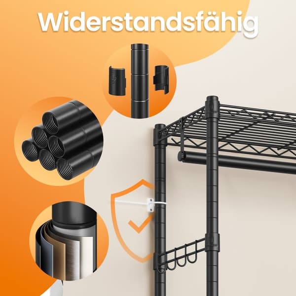 Tøjstativ, åben garderobe, metalfrakke stativ