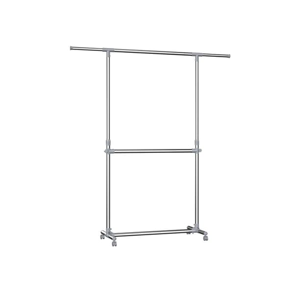 Uttrekkbart klesstativ 2 stenger