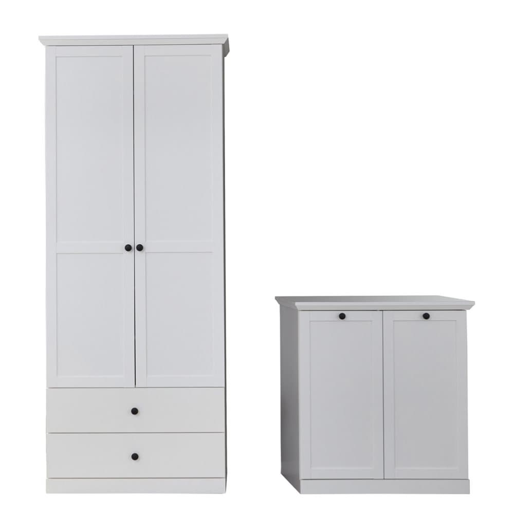 BrandsonBaxter garderob uppsättning 177 x 196 cm vit.