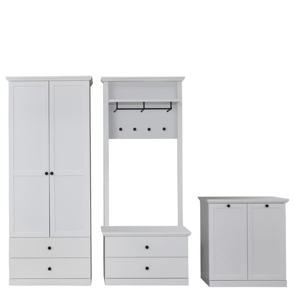 BrandsonBaxter garderobe oppstilling 273 x 200 cm hvit .
