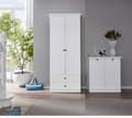 Miniatyrbilde 3 av 3: BrandsonBaxter garderobe oppstilling 177 x 196 cm hvit .