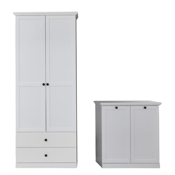BrandsonBaxter garderobe oppstilling 177 x 196 cm hvit .