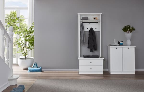 BrandsonBaxter garderobe oppstilling 177 x 200 cm hvit .