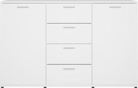 Sideboard - Sideboard Cabinet - Organizer - Sideboard Modern - Sideboard Sovrum - Archive Cabinet Office - 120x35.5x75 cm - White