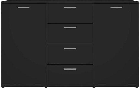 Sideboard - Sideboard Cabinet - Organizer - Sideboard Modern - Sideboard Sovrum - Archive Cabinet Office - 120x35.5x75 cm - Svart