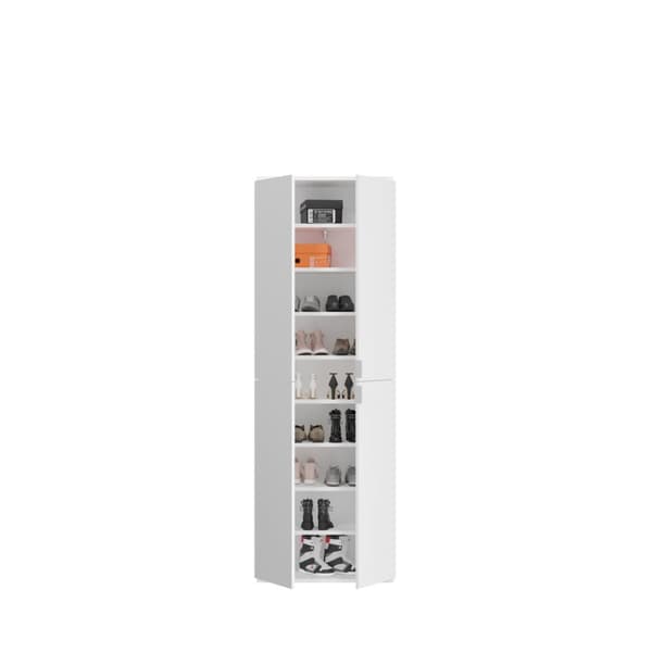 ProjektX garderobe oppstilling 9 dører, 1 skuff hvit.