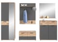 Miniatyrbilde 2 av 10: Mason garderobe oppstilling 6 dører, 1 skuff eik dekor.