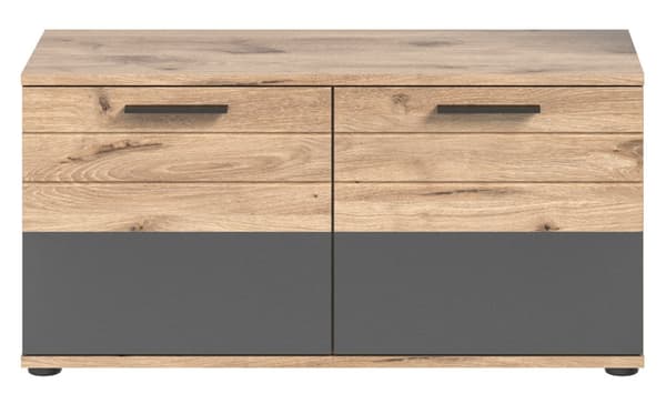 Mason garderobe oppstilling 4 dører eik dekor.