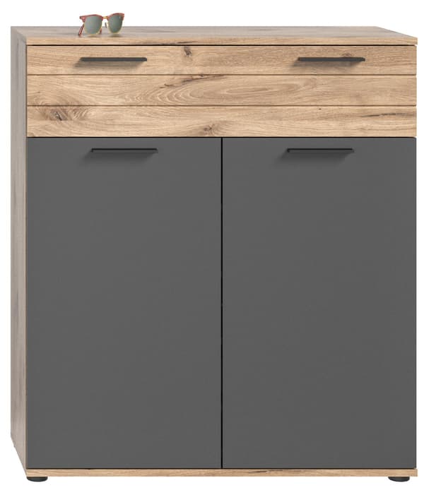 Mason garderobe oppstilling 4 dører, 1 skuff eik dekor.