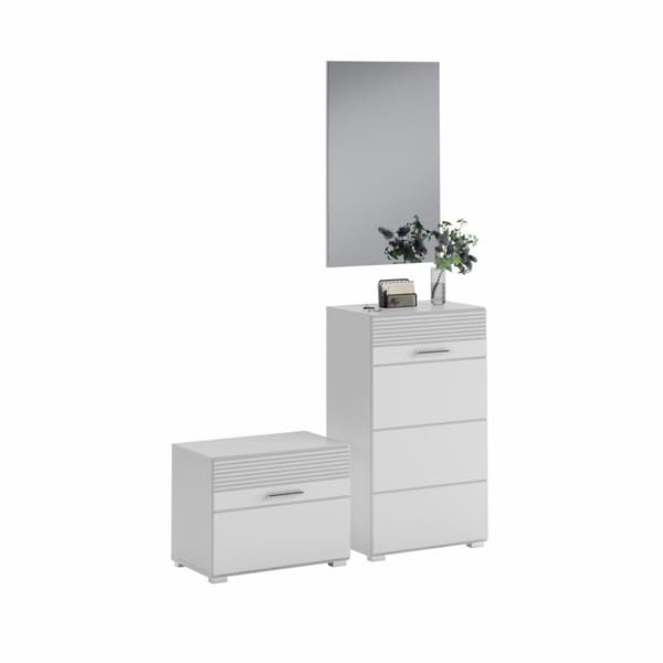 Linus garderobe oppstilling 2 dører hvit.