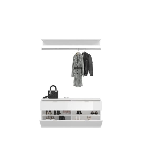 ProjektX garderobe oppstilling 2 dører, 2 skuffer hvit.
