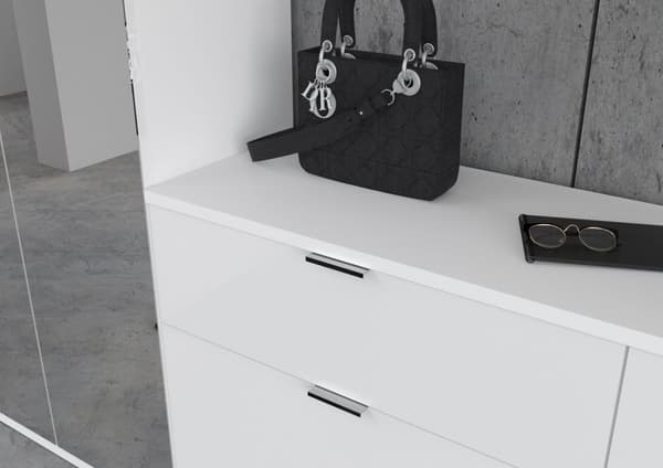 ProjektX garderobe oppstilling 2 dører, 2 skuffer hvit.