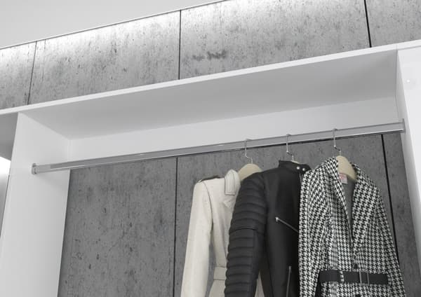 ProjektX garderobe oppstilling 2 dører, 2 skuffer hvit.