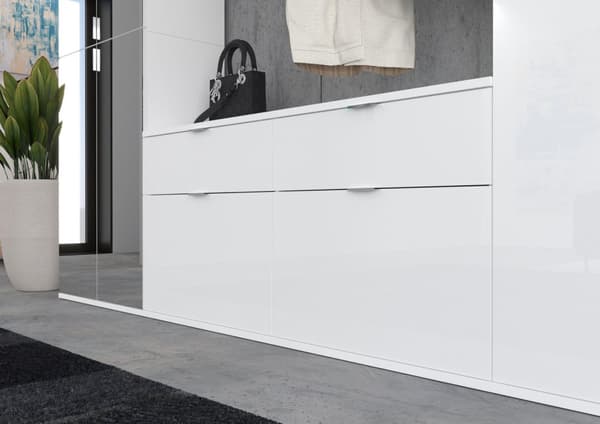 ProjektX garderobe oppstilling 2 dører, 2 skuffer hvit.