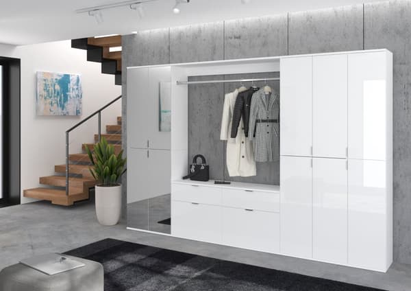 ProjektX garderobe oppstilling 2 dører, 2 skuffer hvit.