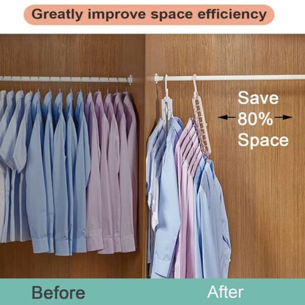 Multi Hangers for garderobe - klær kleshengere for ekstra plass