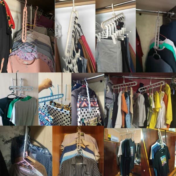 Multi Hangers for garderobe - klær kleshengere for ekstra plass