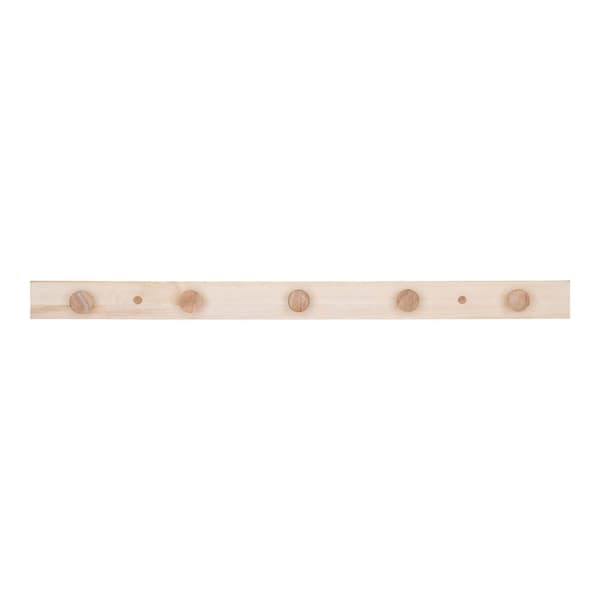 Abano knagerække 70cm natur.