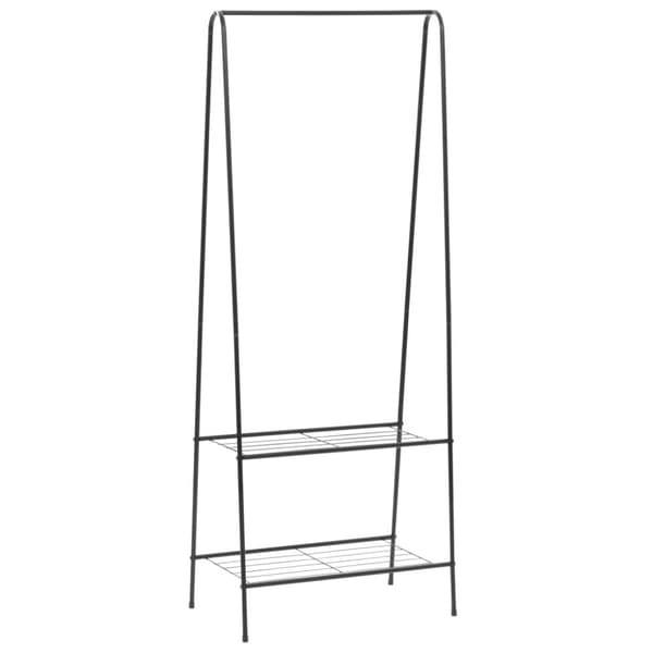 vidaXL tøjstativ 59 x 35 x 150 cm sort -  Tøjstativer