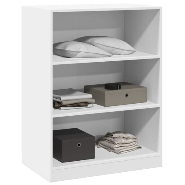 vidaXL tøjreol 77x48x102 cm konstrueret træ hvid -  Tøjstativer