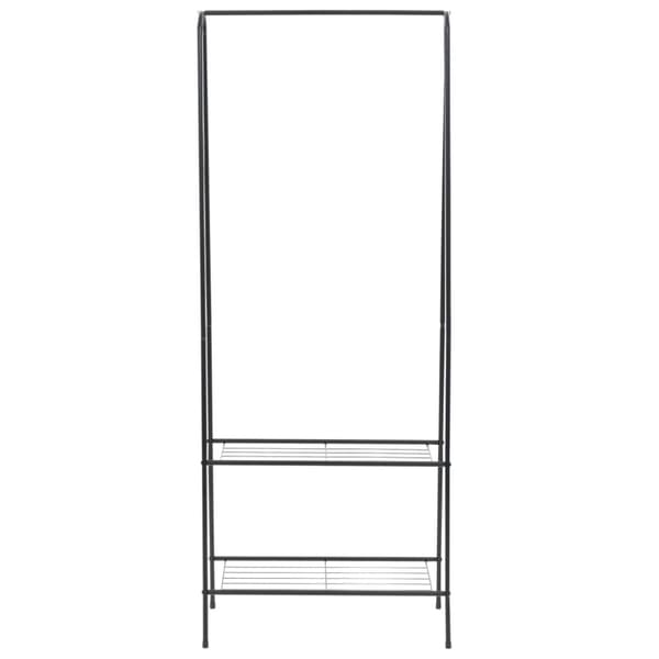 The Living Store Vaateteline 59x35x150 cm musta -  Vaatehuoneen järjestely & vaaterekit