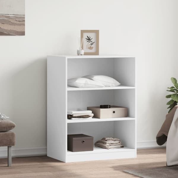 The Living Store tøjreol 77x48x102 cm konstrueret træ hvid -  Tøjstativer