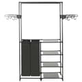 Miniatyrbillede 3 af 8: Tøjstativer - Living tøjstativ 87x44x158 cm stål og ikke-vævet stof sort
