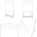 Pikkukuva 1 / 6: Vaatenaulakko Valkoinen Teräs - Vaaterekki - Vaaterekit - Home & Living