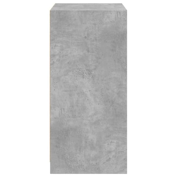 Garderob betonggrå 48x41x102 cm konstruerat trä