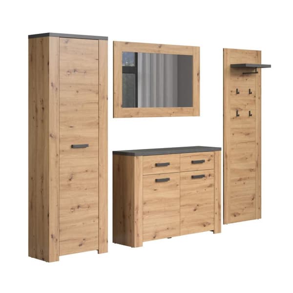 Follow garderobe oppstilling eik dekor.