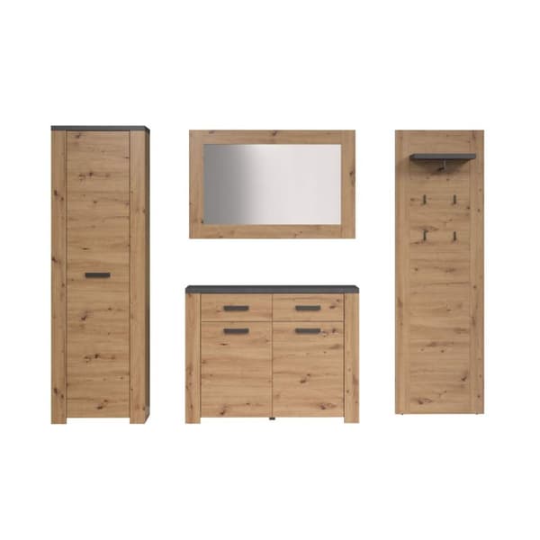 Follow garderobe oppstilling eik dekor.