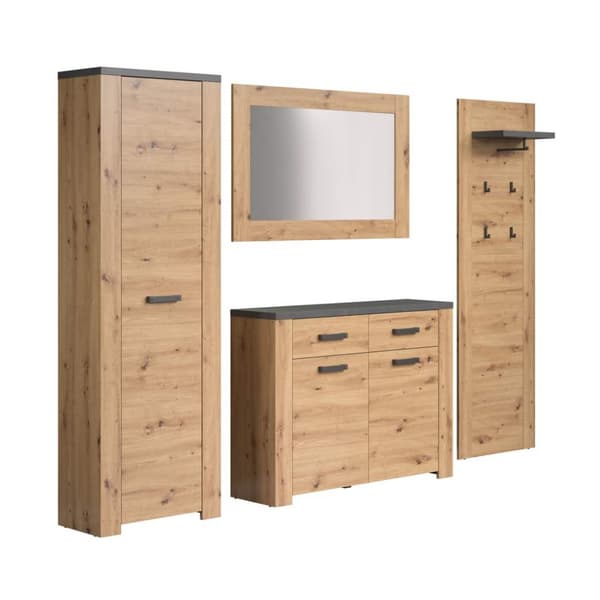 Follow garderobe oppstilling eik dekor.