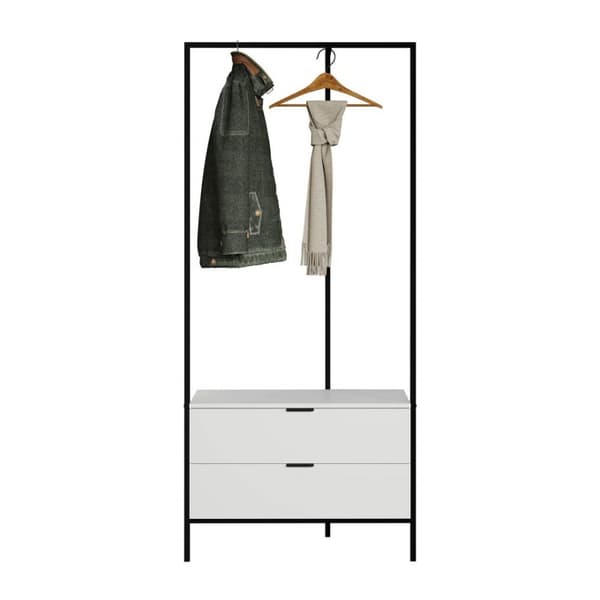 Jody garderobe oppstilling hvit.