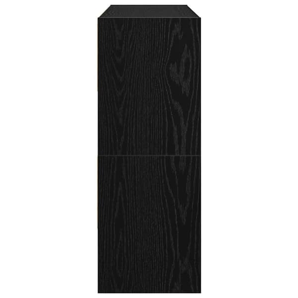 kenkätelineet 2 kpl Pinottava musta 89,5x30x40 cm