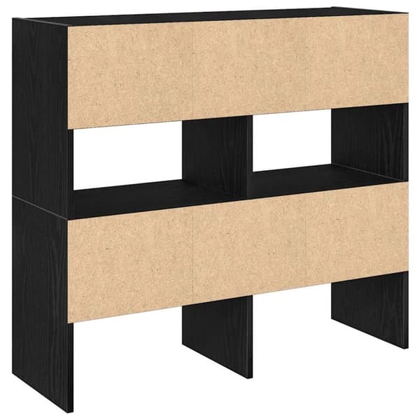 kenkätelineet 2 kpl Pinottava musta 89,5x30x40 cm