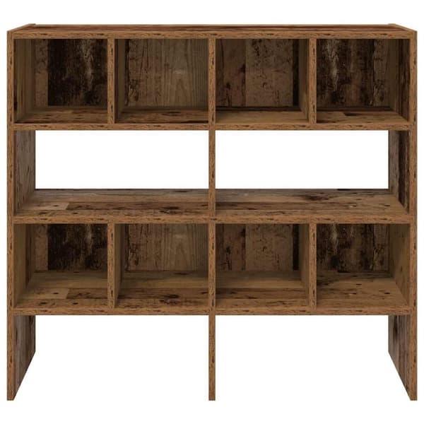 skostativer stabelbare 2 stk. 89,5x30x40 cm antikt træ