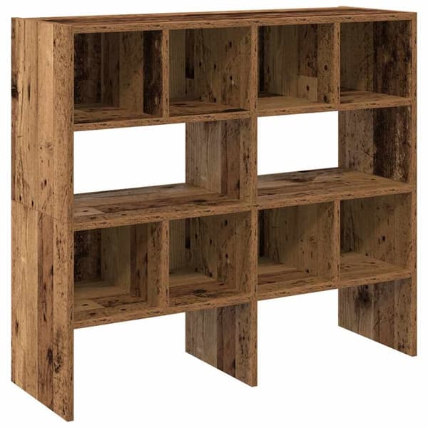 skostativer stabelbare 2 stk. 89,5x30x40 cm antikt træ