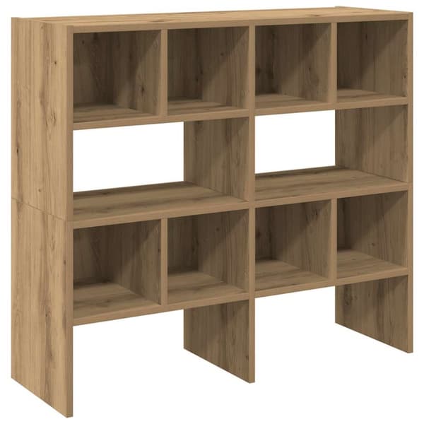 skostativer stabelbare 2 stk. 89,5x30x40 cm egetræsfarve