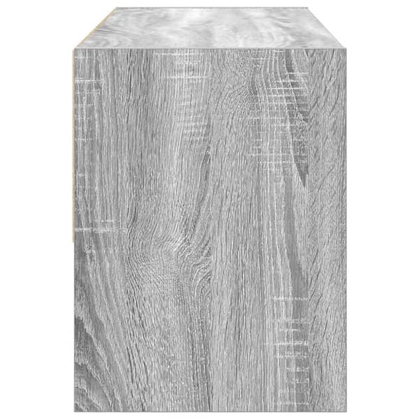skostativ stabelbar 89,5x30x40 cm grå sonoma-eg