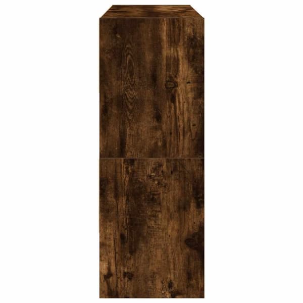 skostativer stabelbare 2 stk. 89,5x30x40 cm røget egetræsfarve