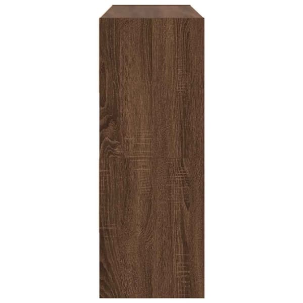 skostativer stabelbare 2 stk. 89,5x30x40 cm brun egetræsfarve
