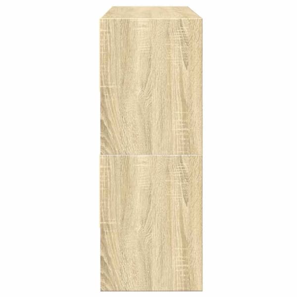 skostativer stabelbare 2 stk. 89,5x30x40 cm sonoma-eg