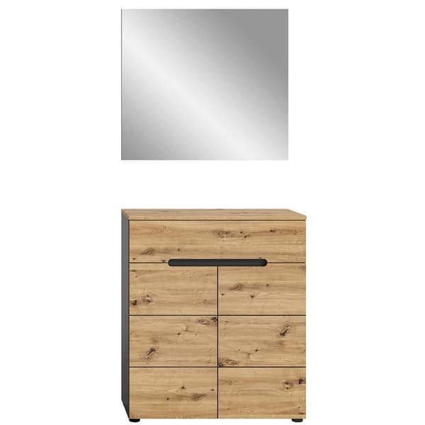 Canu garderobe oppstilling eik dekor.
