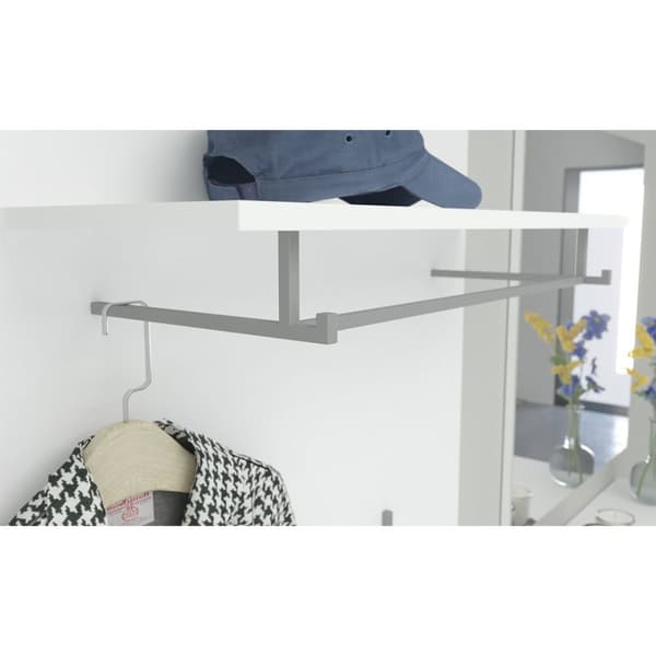 Torino garderobe oppstilling hvit.