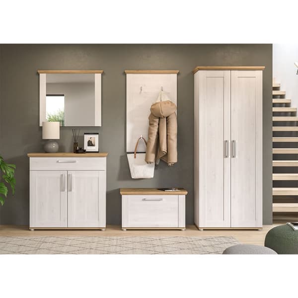 Verona garderobe oppstilling lerk dekor.