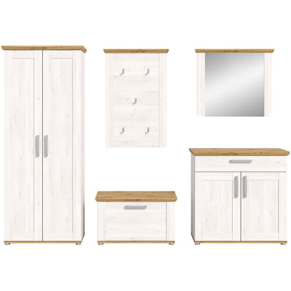 Verona garderobe oppstilling lerk dekor.