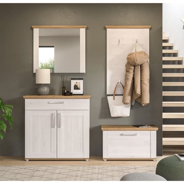 Verona garderobe oppstilling lerk dekor.