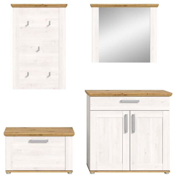 Verona garderobe oppstilling lerk dekor.